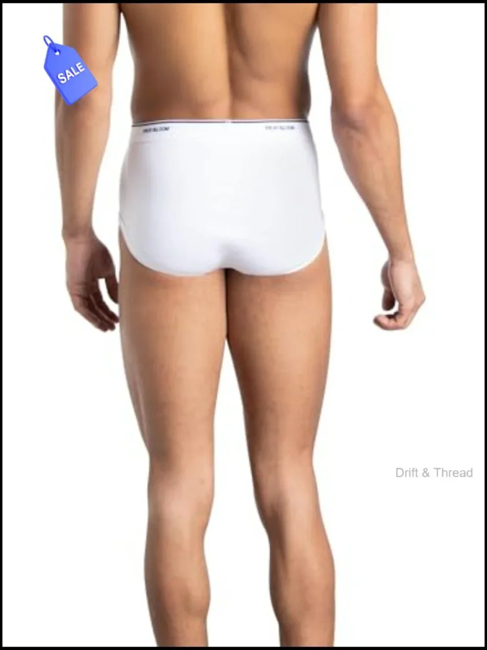 Men's Cotton Briefs Multipack 9 Count Tag Free Moisture Wicking Mid Rise